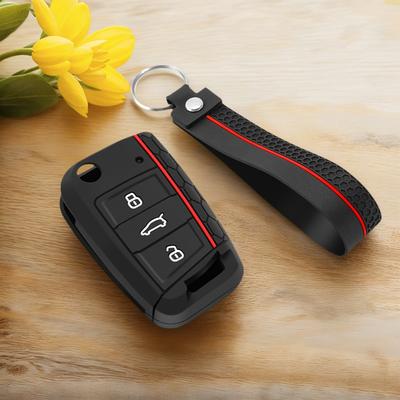 Силиконовый чехол для ключа автомобиля Защитная сумка для VW Volkswagen Golf 7 MK7 Tiguan MK2 SEAT Ateca Leon FR 2 Ibiza Для Skoda Octavia A7