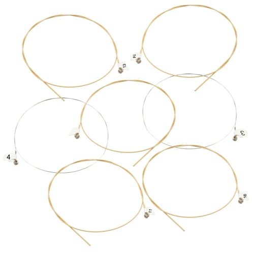 Bonsicoky 24-Piece Replacement Metal Harp String Set, JR230524009