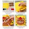 Cartoon Animal Embroidery Doll Sewing Set Cartoon Felted Animal Craft Supplies for Kid Toddler Preschooler and Adult