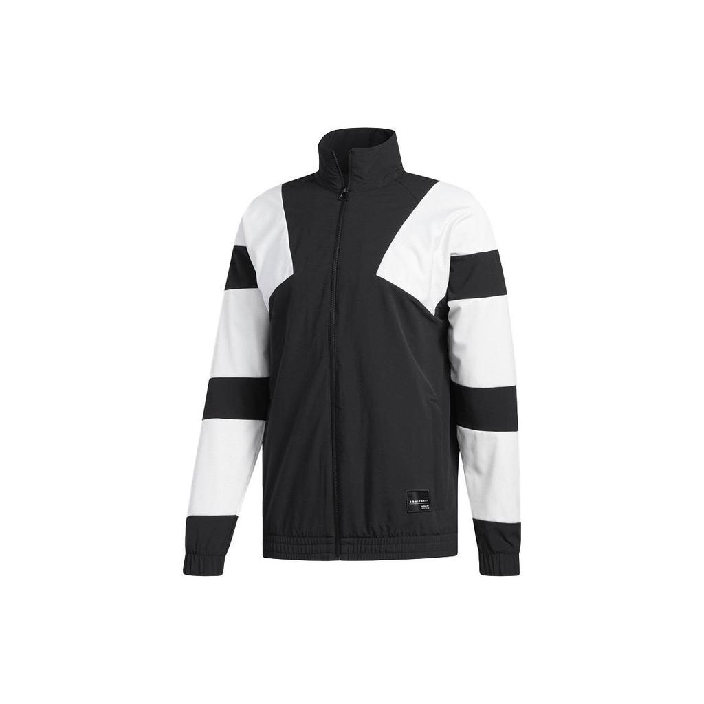 Adidas Originals Color Block Zip-Up Sports Jacket Men Jackets Black CE2234