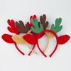 Christmas Antler Hairband Elastic Anti-slip Plush Fit for All Ages Christmas Hair Accessories Holiday Party Decorations Costume Festive Reindeer