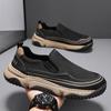 Модная мужская всесезонная повседневная обувь Дышащая сетка Широкий носок Легкая Удобная Обувь-слипоны Толстая подошва Модная Универсальная Обувь