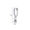 Simple Temperament Beads Korean Copper Fashion Jewelry Stud Earrings Ear Buckle Hoop Earrings