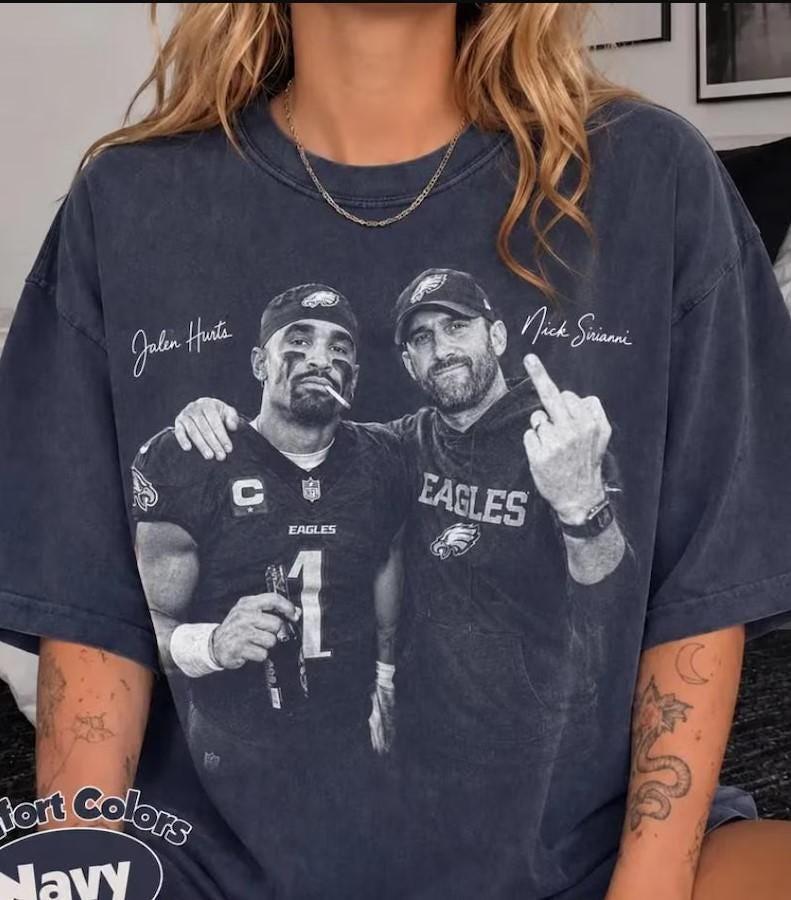 Jalen Hurts Nick Sirianni Vintage Philadelphia Eagles Football Fan Shirt