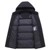 Winter Feather Coats for Men Outerwear  High Quality Plus Size Middle Aged Men's Long Down Jacket Thick Warm Hooded Parka