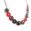 NOA [K0194] - Designer Necklace 'Bora Bora' Red Green