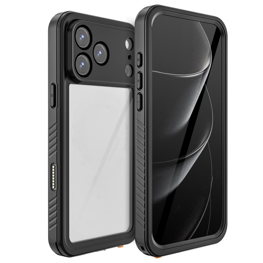 shellbox for 17Promax/16/15/14 waterproof phone case diving swimming anti-drop anti-shockproof full body protective phone case
