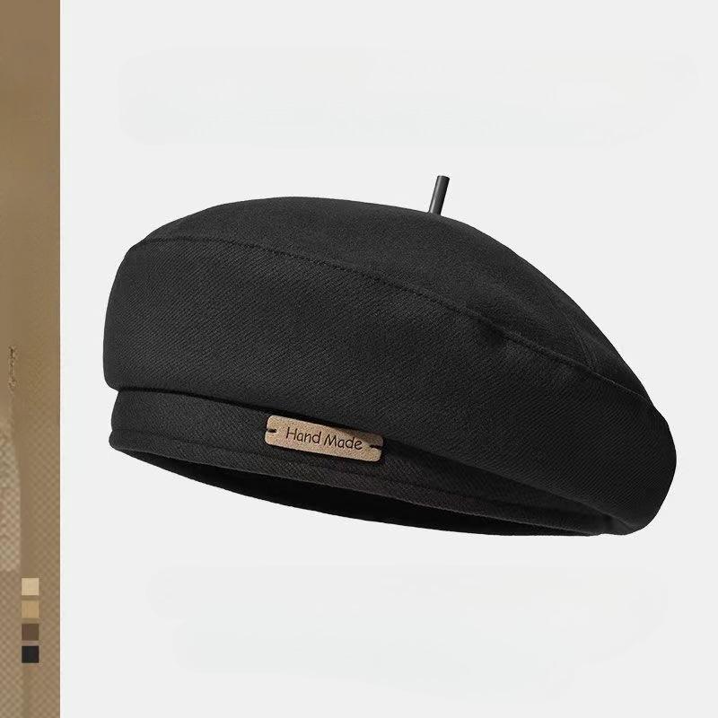 1 шт. Берет женский осенне-зимний японский ретро универсальный с буквенным принтом для маленького лица восьмиугольная шляпа маленькая ароматная шляпа-тыква