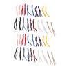 40PCS Mask Elastic Bands High Density Plait DIY Production Mask Elastic Cord with Adjustable Buckle for DIY Mask Lanyard