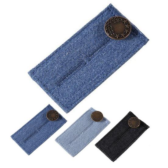Lightweight Denim Waist-Lengthening Widely Compatible Pure Color Belt Extension Buckle Pants Accessories Waist