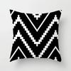 Home decorated black and white geometric cube letter printing cushion cushion car bedroom living room sofa pillow sleeve