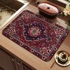 Bohemian Style Diatomite Kitchen Sink Mat Non-Slip Water Absorbent Drain Pad Countertop Dish Drying