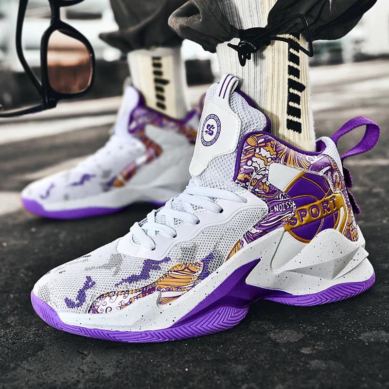 Мужские баскетбольные кроссовки для зала, дышащие, высококачественные, женские спортивные кроссовки, уличные тренировочные баскетбольные бутсы