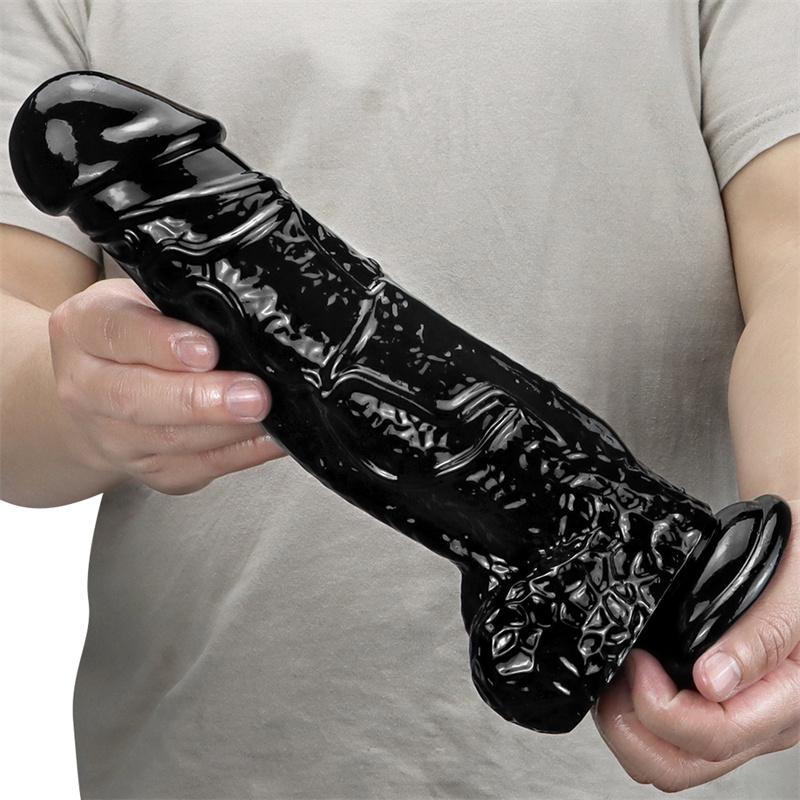 Female Large Size Simulation Dildo Sucker Support Big Private Parts Soft Masturbation Device Anal Plug Fun Adult Products