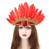 Headdress Carnival Costume Colored Headwear Fancy Dress Party Headpiece Headwear Feather Headdress