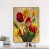Diamond Painting Red Tulip Flower Cross Stitch Pictures of Rhinestones Diamond Embroidery Flower