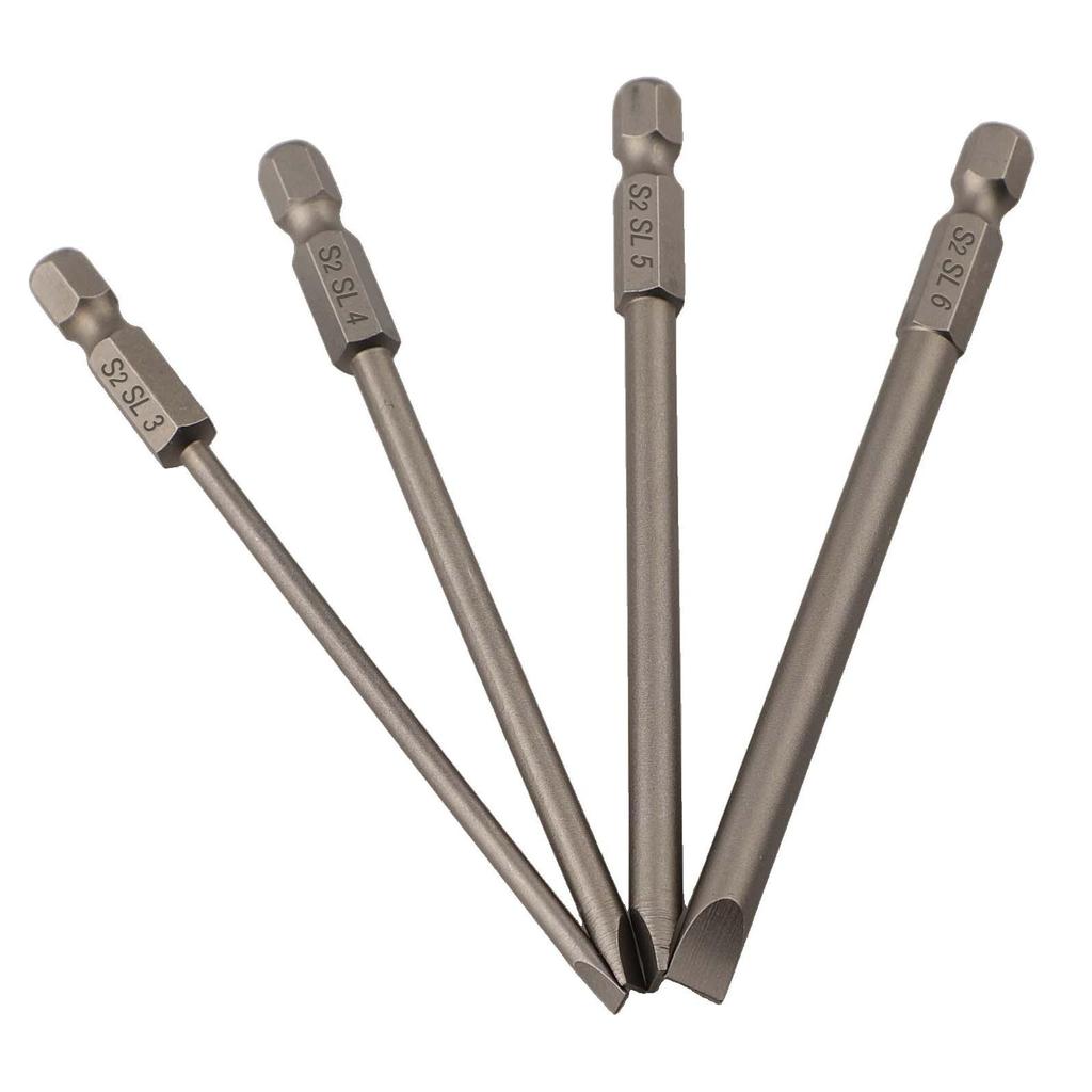 4 шт. 1/4-дюймовые шестигранные биты для отвертки Torx/Шестигранные/Крестовые/Щелевые биты для отвертки Магнитные инструменты для водителя 3 мм/4 мм/5 мм/6 мм Ручные инструменты