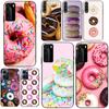 Чехол для телефона Donuts для Huawei P30 Lite P20 Pro P40 Mate 20 P Smart Z Y5 Y6 Y7 2019 черный мягкий высококачественный