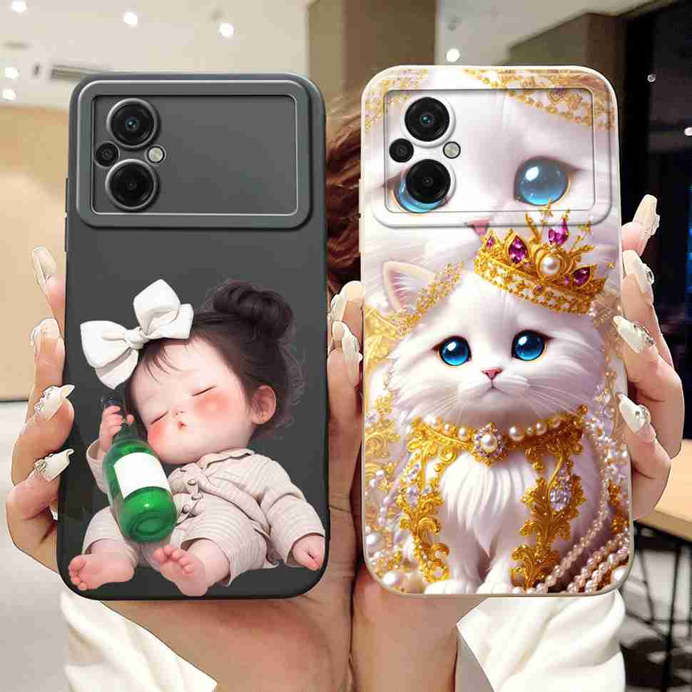 Для Xiaomi Poco M5 4G Чехол Модный Рисунок Цветок Мягкий Силикон Задняя Крышка Для Xiaomi PocoM5 POCO M5 4G Ударопрочные Чехлы для Телефона
