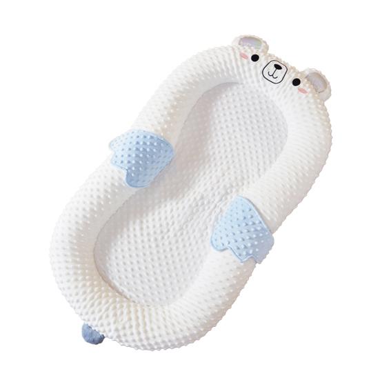 Портативный детский шезлонг Регулируемая подушка поддержки Складное основание Детская кроватка Легкий Удобный Кроватка для кормления из бутылочки для новорожденных