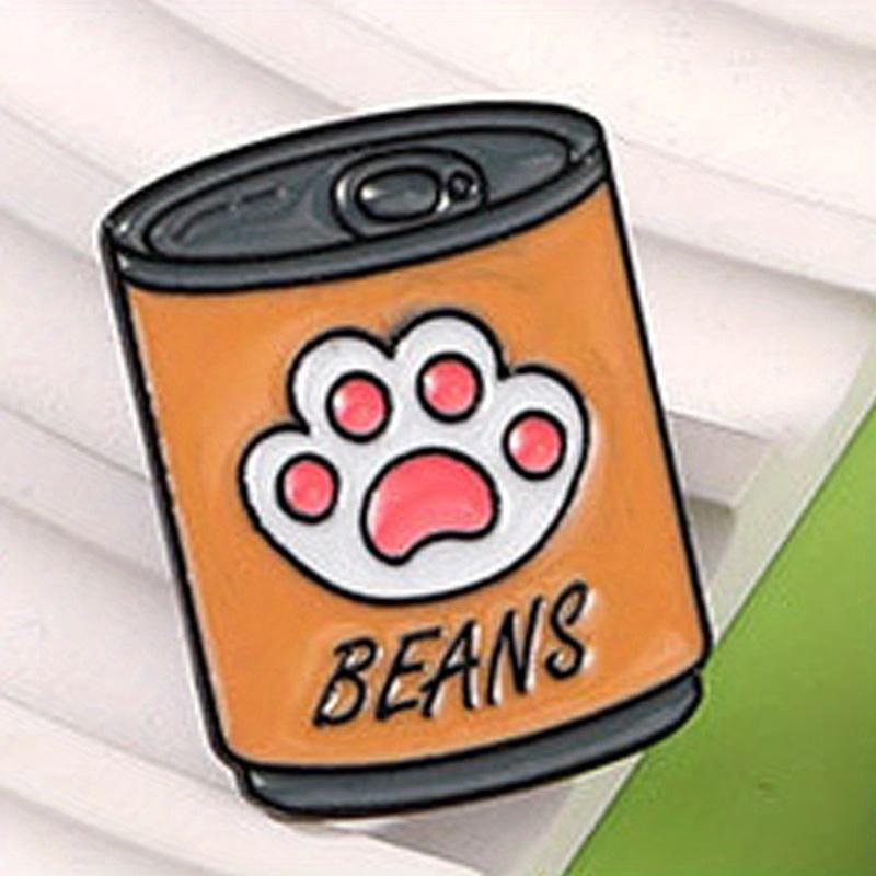 Cute Cat Canned Food Cartoon Brooch Cat Food Backpack Decoration Button Pins Badge