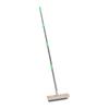Floor Scrub Brush 30cm Head 1.6m Long Handle Stainless Steel Wire Deck Brush Outdoor Moss Scrubber for Lane Step