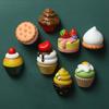 Dessert Refrigerator Magnet Resin 3D Cake Cookie Cupcake Simulated Food Microwave Oven Whiteboard Notes Photo
