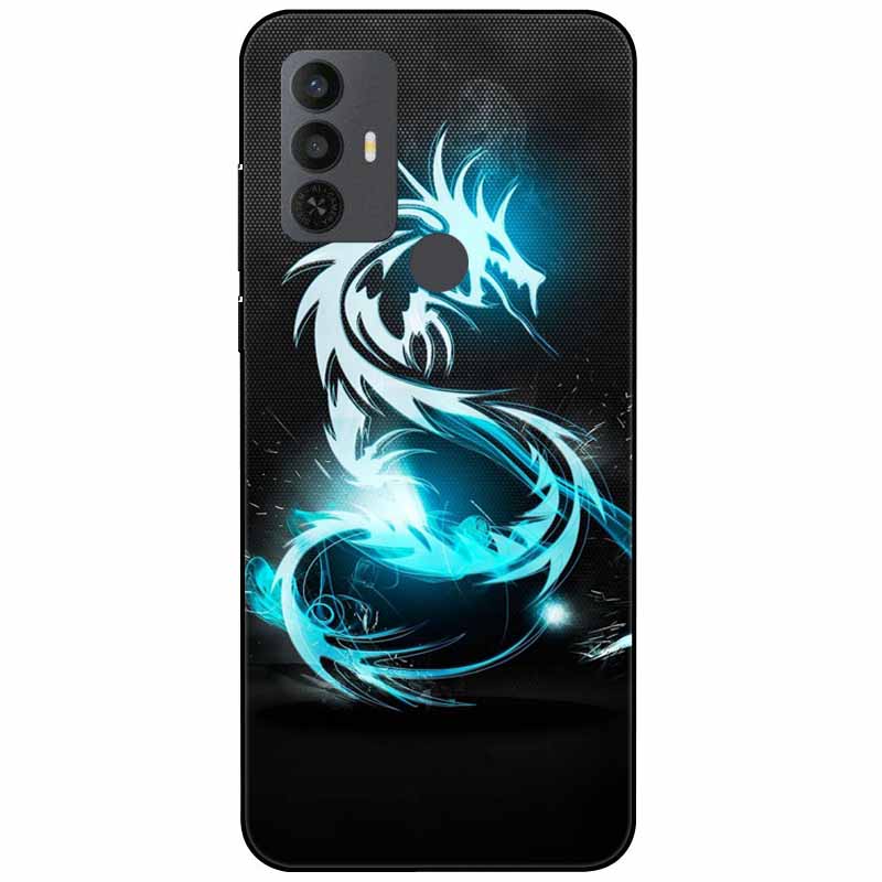 Phone Cover For Alcatel 1V 2021 Case Silicone Lovely Black Bumper Soft TPU Coque for Alcatel 1V (2021) 6002A 6002D 1 V Shells