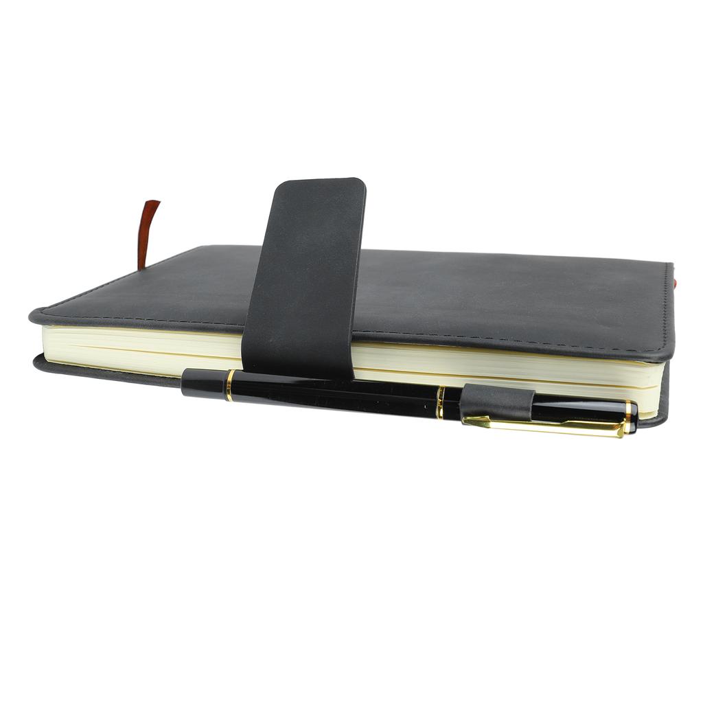 Блокнот А5 Обложка из ПУ кожи Гладкая Бумага с защитой от растекания чернил Плотная бумага Блокнот в линейку с пеналом для