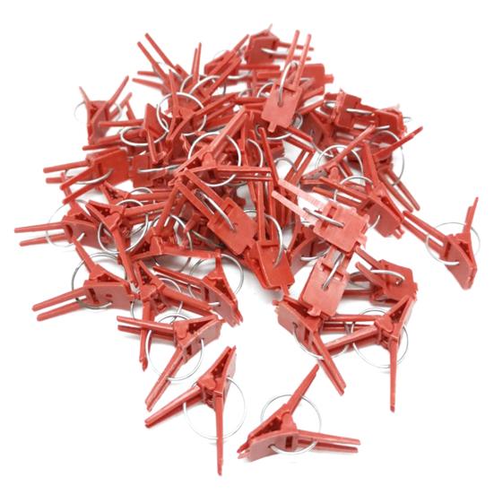 50 шт./компл. зажимы для прививки многоразовые гибкие зажимы для прививки из АБС-пластика садовые растения поддержка баклажанов