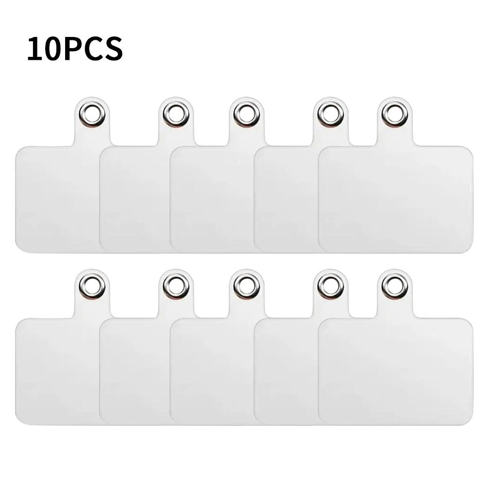 1/3/5/10Pcs Mobile Phone Anti-lost Lanyard Card Gasket Universal Transparent Clip Detachable Phone Hanging Cord Strap Tether Pad