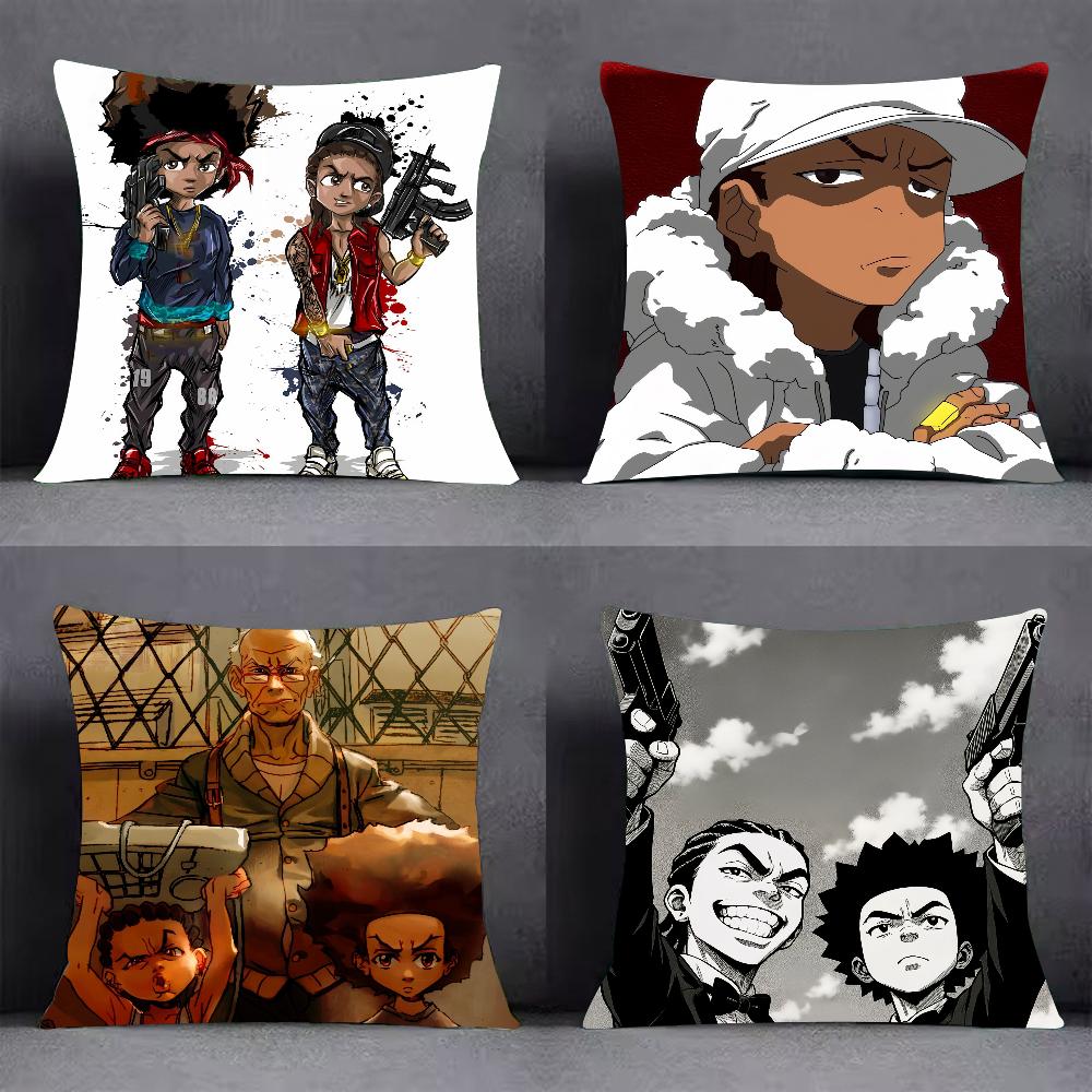 Мультяшная Наволочка The B-Boondocks Квадратная Диванная с для рисунка удобная подушкаподходит для комнаты
