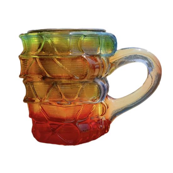 Picture Book Cup 3D Book Stacking Mug Hand-Drawn Literary Coffee Cup for Book Lovers Teachers Librarians