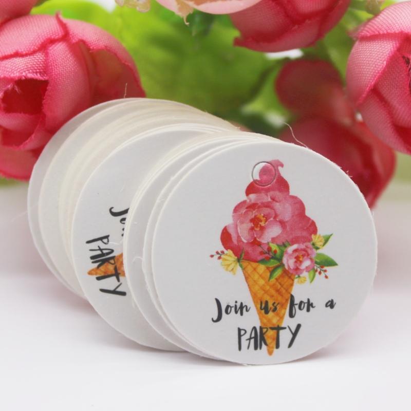 100 шт. белых подарочных бирок, новейшие круглые бирки диаметром 3 см, 300 г, картонные бирки, печенье, бирки с изображением любимых питомцев, хит продаж