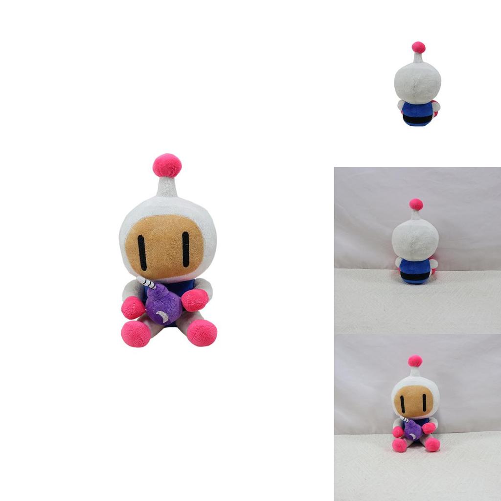 Delightful Bomberman Plush Doll Featuring Soft Coral Fleece Fabric Ideal For Gifts And Decor