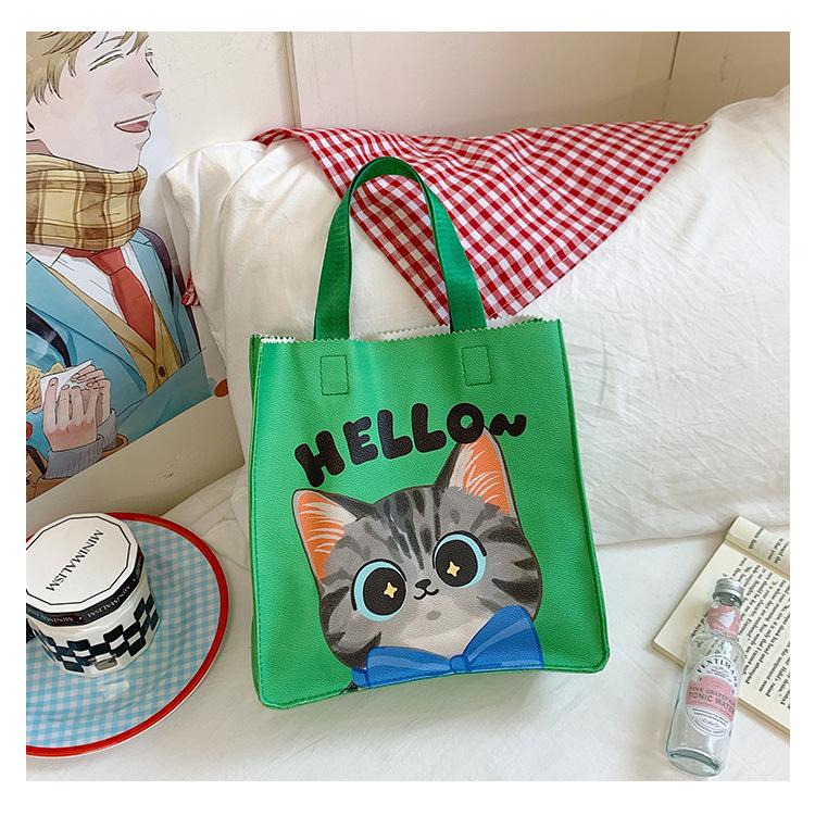 Трендовая сумка-тоут сувенир мультяшная капибара студенческая сумка большой вместимости сумка для хранения