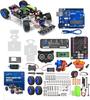 OSOYOO Smart Car Robot Learning Kit for Arduino (Servo Steering, Bluetooth/Wi-Fi, Line Tracking, Obstacle Avoidance, C++ Coding)