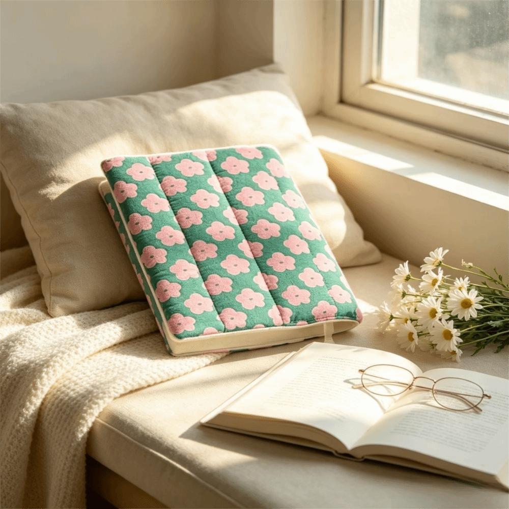 Lightweight Fabric Book Cover Floral Design Fabric Book Sleeve Notebook Protector Reading Gifts