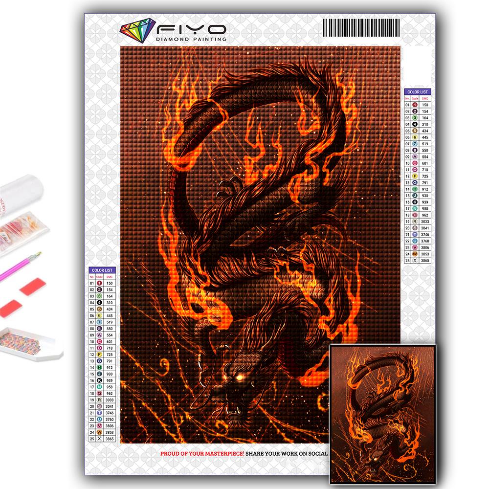 5D DIY китайский дракон вышивка крестом стразы Алмазный рисунок вышивка мозаика домашний декор