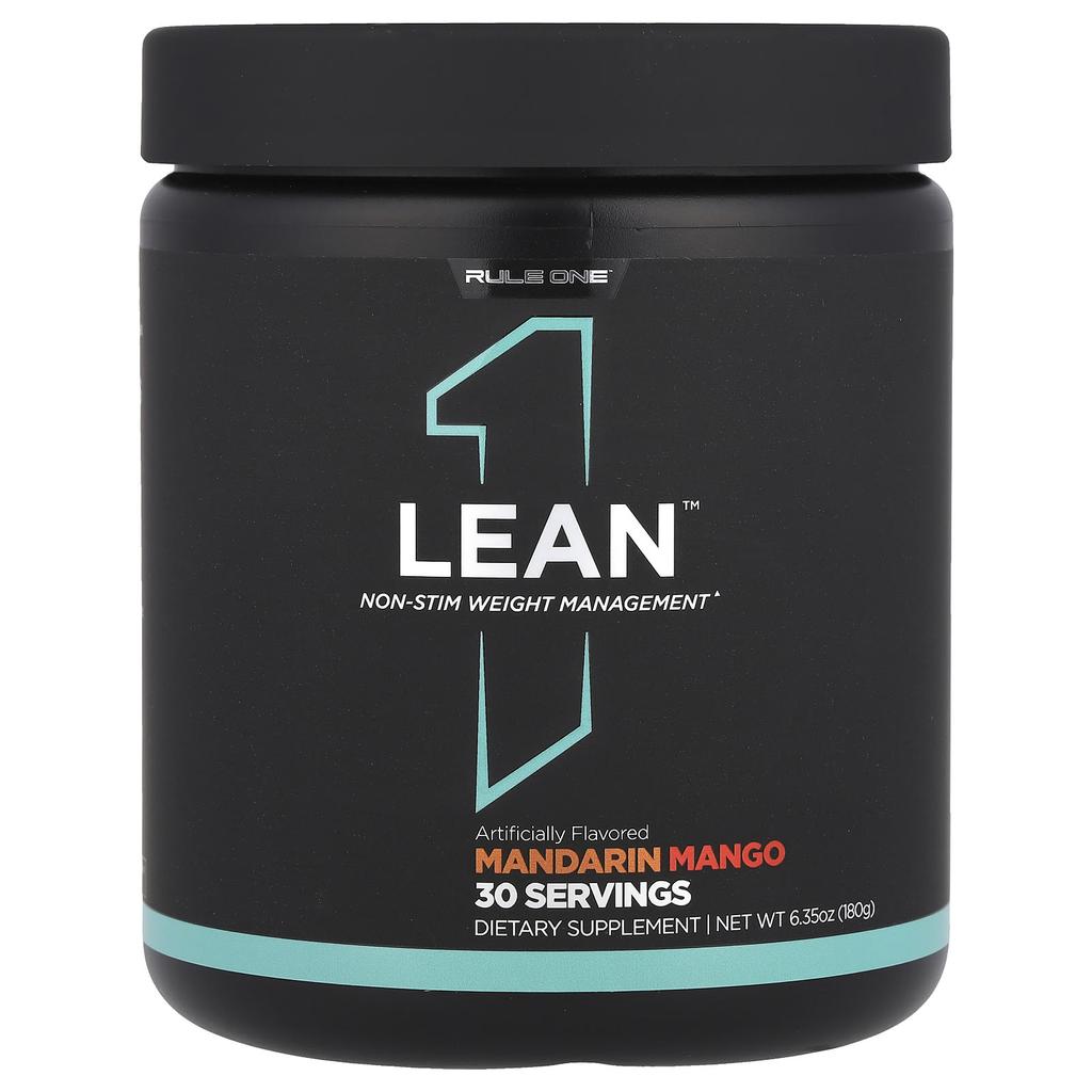 Rule One Proteins Lean™, Non-irritating Weight Management, Mandarin Mango Flavor, 6.35 Oz (180 G)