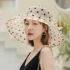 Eugen Yarn Wavy Edge Big Edge Polka Dot Sun Hat Children's Mesh Yarn Thin Summer Sun Protection
