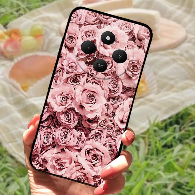 Чехол для Xiaomi POCO C75 4G Redmi 14R 5G Redmi A3 Pro 4G Redmi A4 5G Чехлы Мягкий Бампер Ударопрочный Защитный Чехол Черная Сумка для Телефона