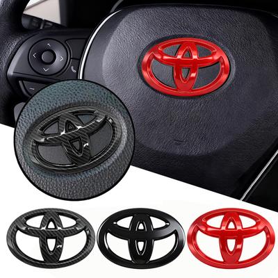 1 шт. ABS Наклейка-значок на руль автомобиля Совместимо для Hilux Prius Avensis Auris Verso Corolla Camry Аксессуары