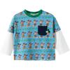 Мальчишеская футболка с длинным рукавом Mickey Mouse с эффектом многослойности