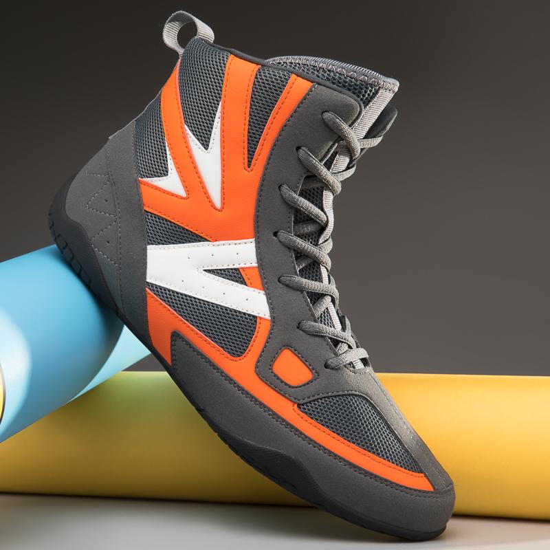 Men/Women's Boxing Boots High -Gang Terrace Blood Blood Forever Professional Competition Training Youth Taekwondo Boots Motorcycle Boots