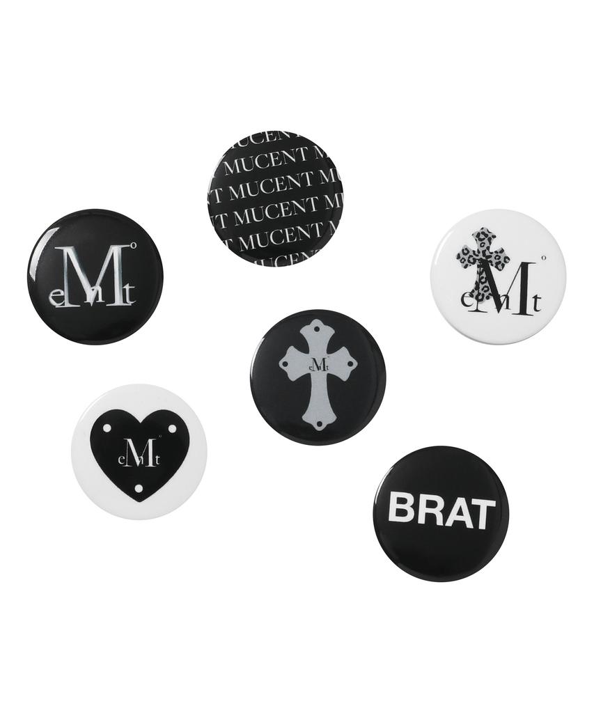 Mucent Signature Logo Pin Button Badge Set Unisex