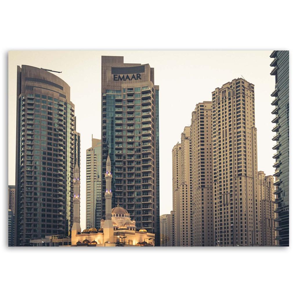 Canvas Print, Skyscrapers In Dubai Architecture