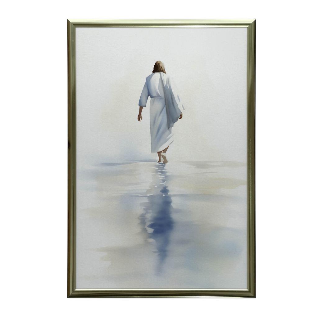 Jesus Walking On Water Jesus Walking On Water, 50X70 Cm, Unframed, Premium Canvas On Stretcher