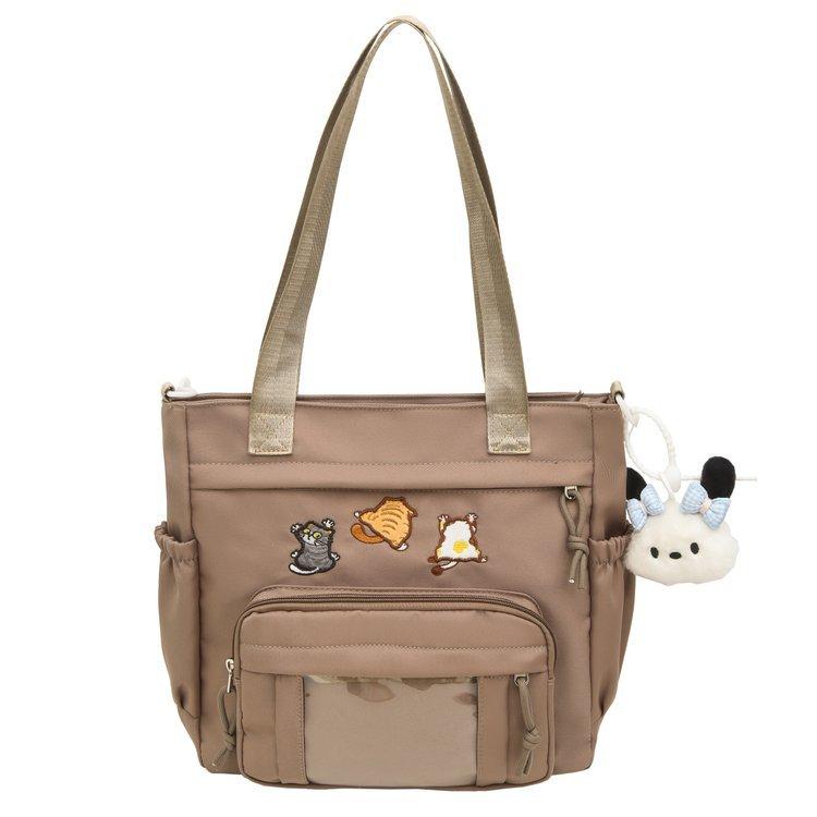 Сумка через плечо Cartoon Commuter женская большая вместительная студенческая сумка-тоут студенческая сумка через плечо