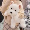 43cm Cute Fluffy Highland Dog Plush Toy White Terrier Plushie Soft Stuffed Puppy Animal Doll Pillow Kids Girls Birthday Gifts